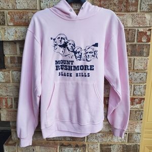 [Jerzees] Pink Mt. Rushmore Sweatshirt